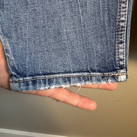 Silver Jeans Women's Distressed Patched Denim Boyfriend Jeans Blue 28 Faded - Picture 4 of 16